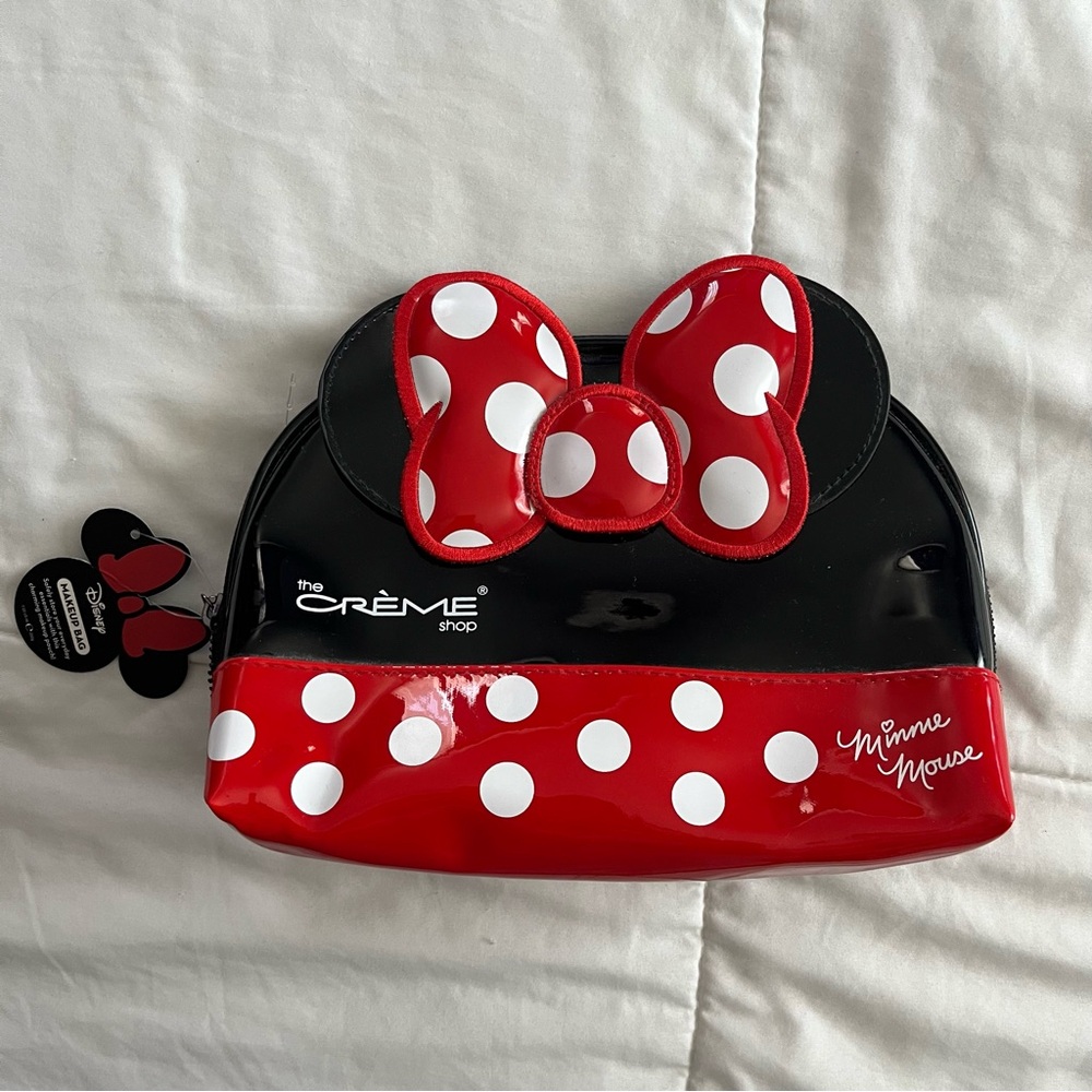 The Crème Shop Minnie Mouse Red and Black Polka Dot Kids Bag